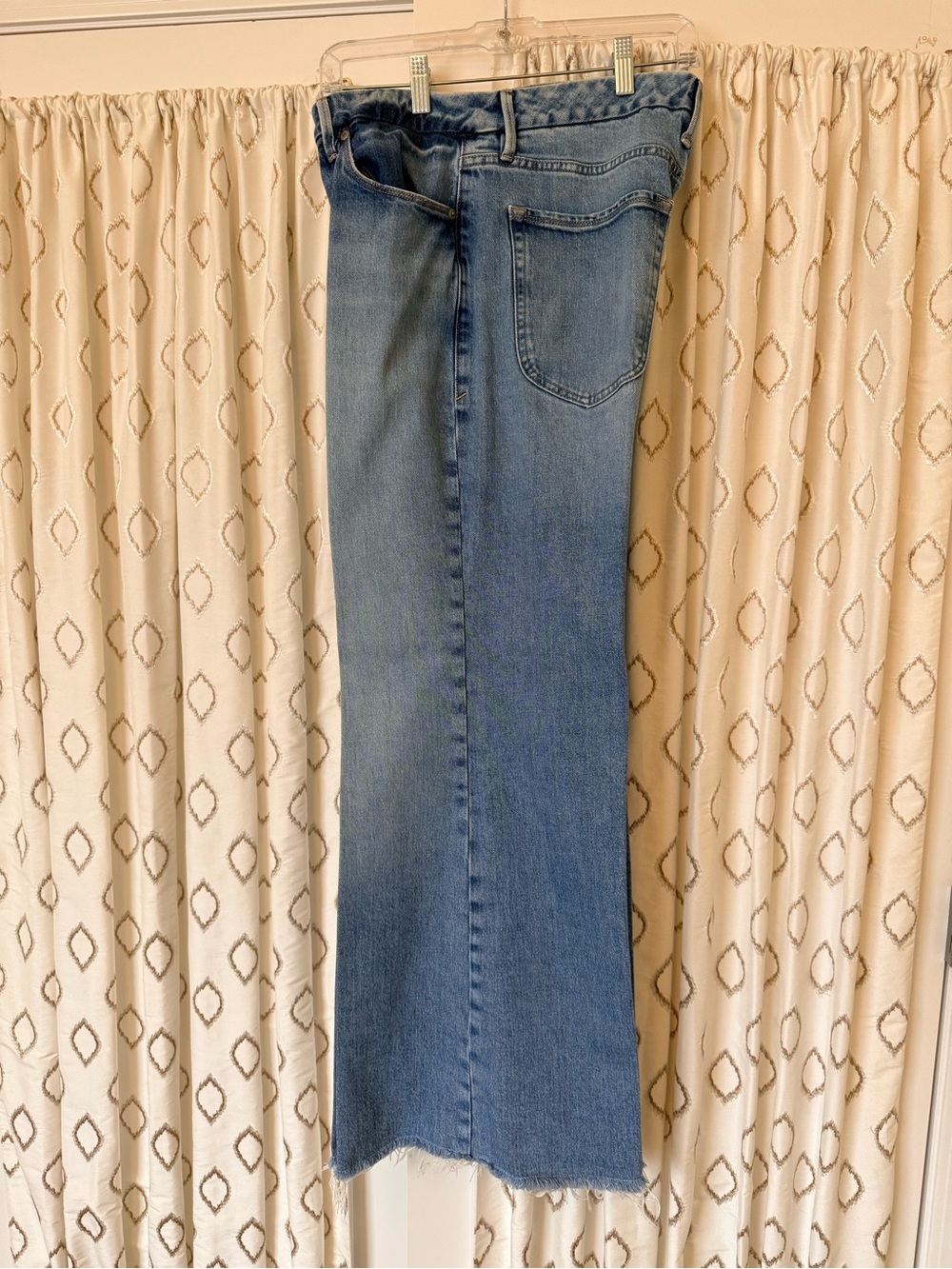 Good American Light Blue Flare Jeans
